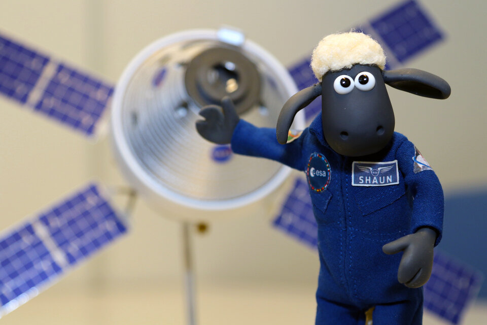 Shaun the Sheep with Orion and European Service Module article