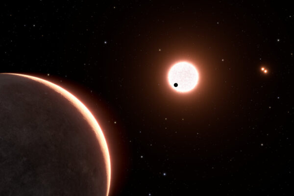 Concepto artístico del exoplaneta LTT 1445ac