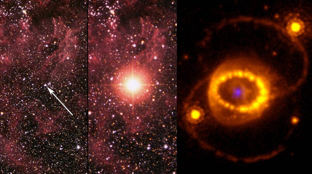 Detectada una estrella de neutrones en los restos de la supernova mas estudiada de la historia