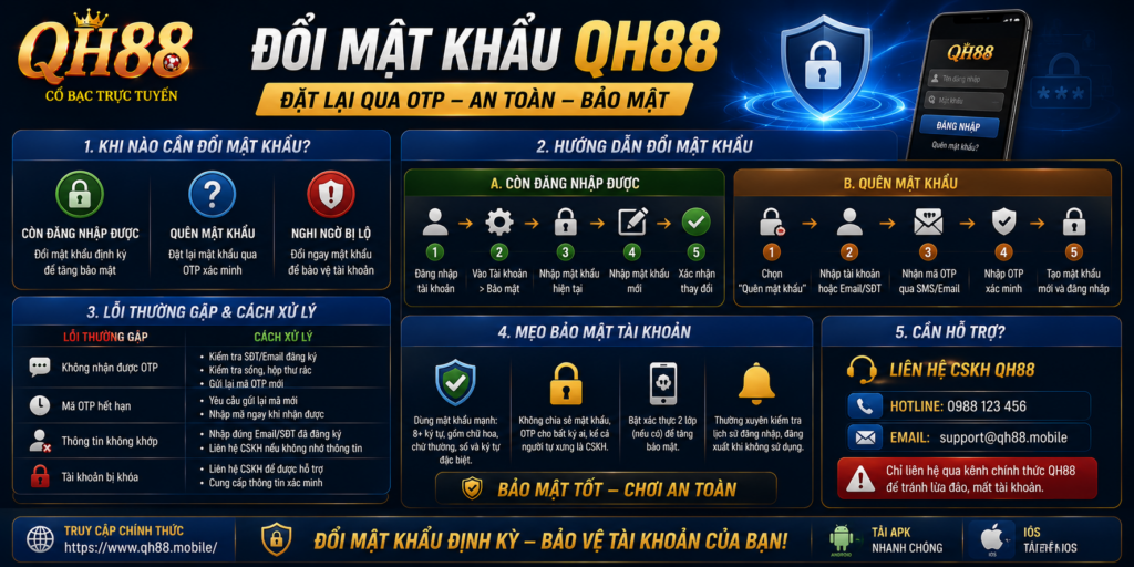 Đổi mật khẩu QH88