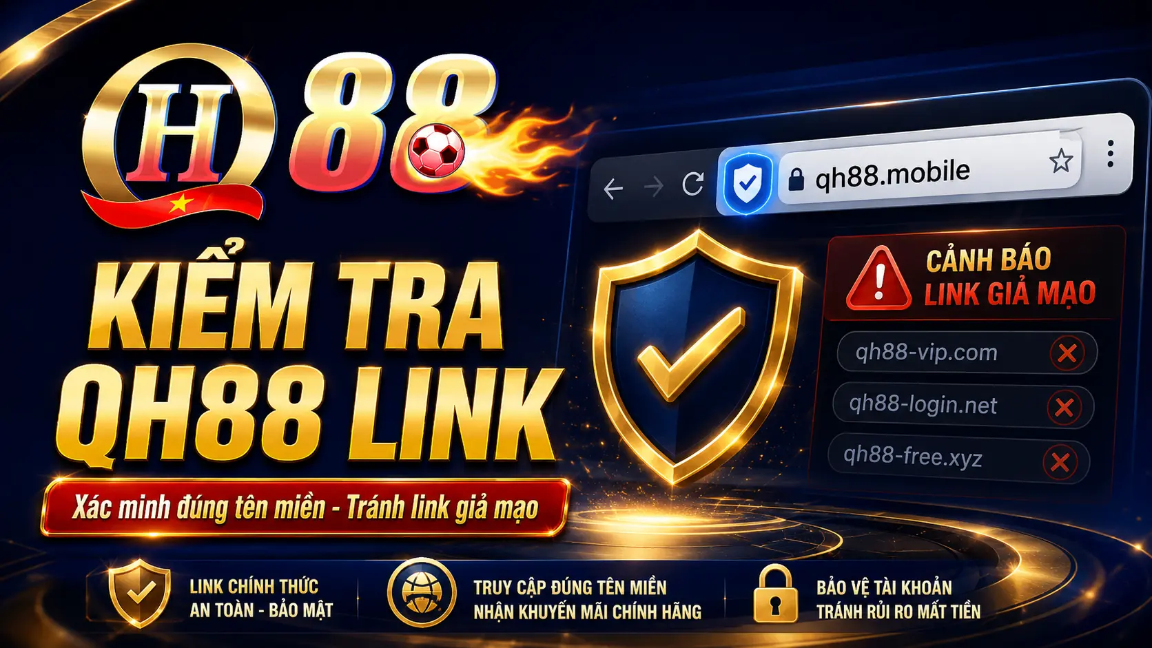 Cách nhận biết QH88 link giả mạo