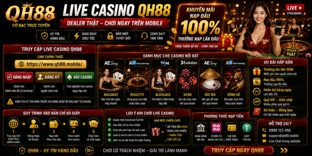 Live casino QH88